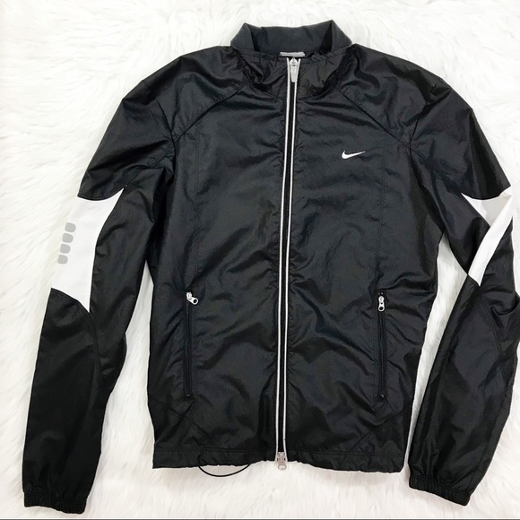 Nike Jackets & Blazers - Nike Black White Runners Windbreaker Jacket